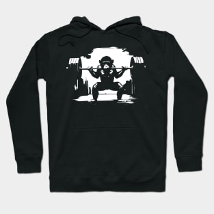 monkey weightlifting Hoodie